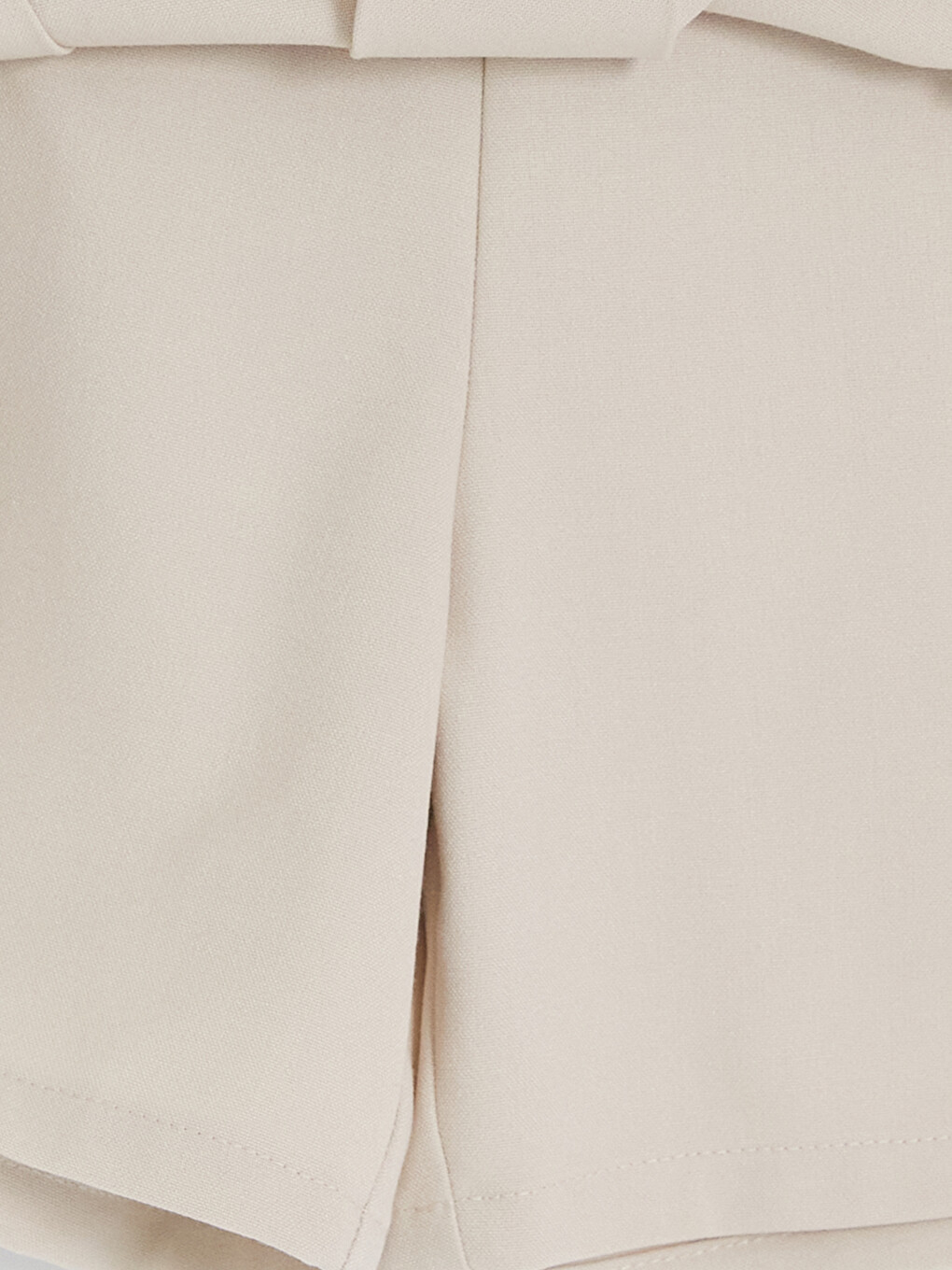 Bej Pileli Kız Çocuk Şort Etek-3