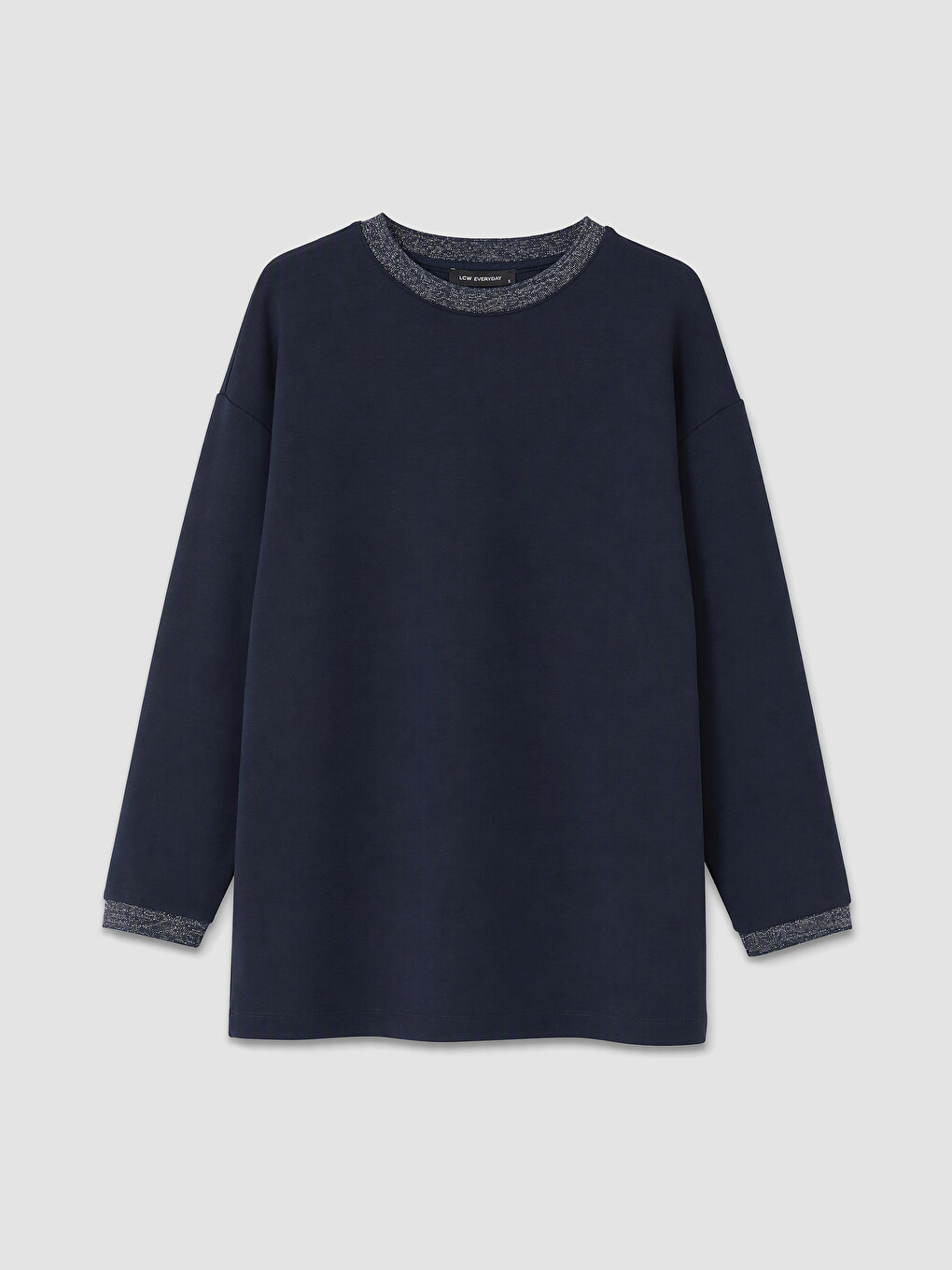 Woman Navy Sweatshirt Tunic