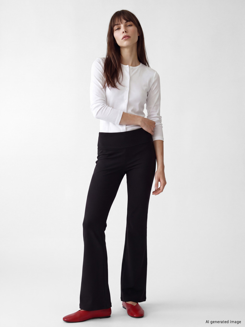 High Waisted Women's Flare Leggings Pants
