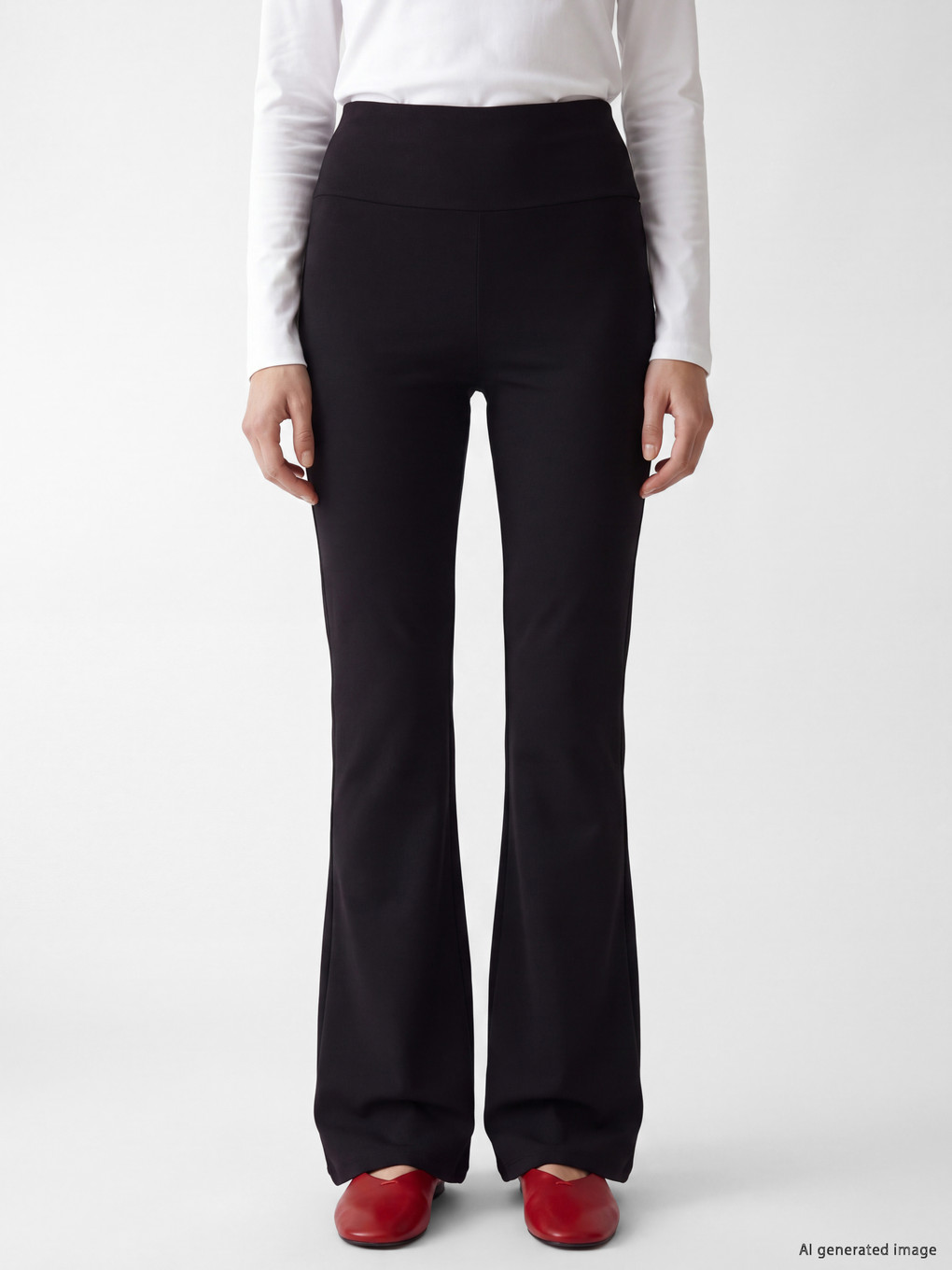 High Waisted Women's Flare Leggings Pants-1