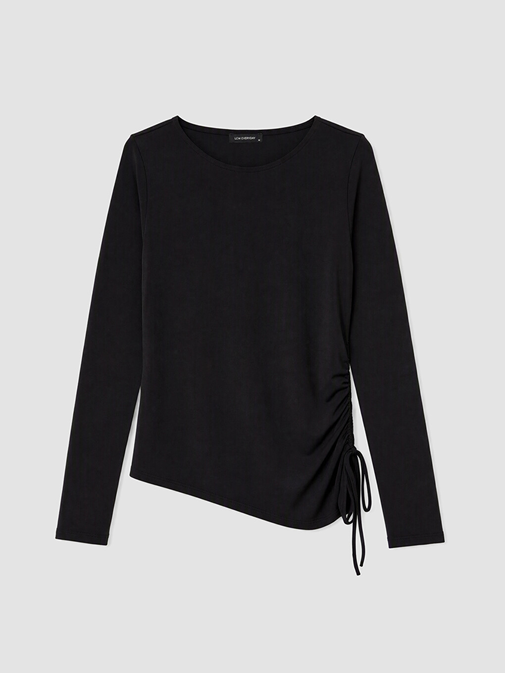 Bluza Asimetričnog Kroja Sa Naborima Za Žene-4
