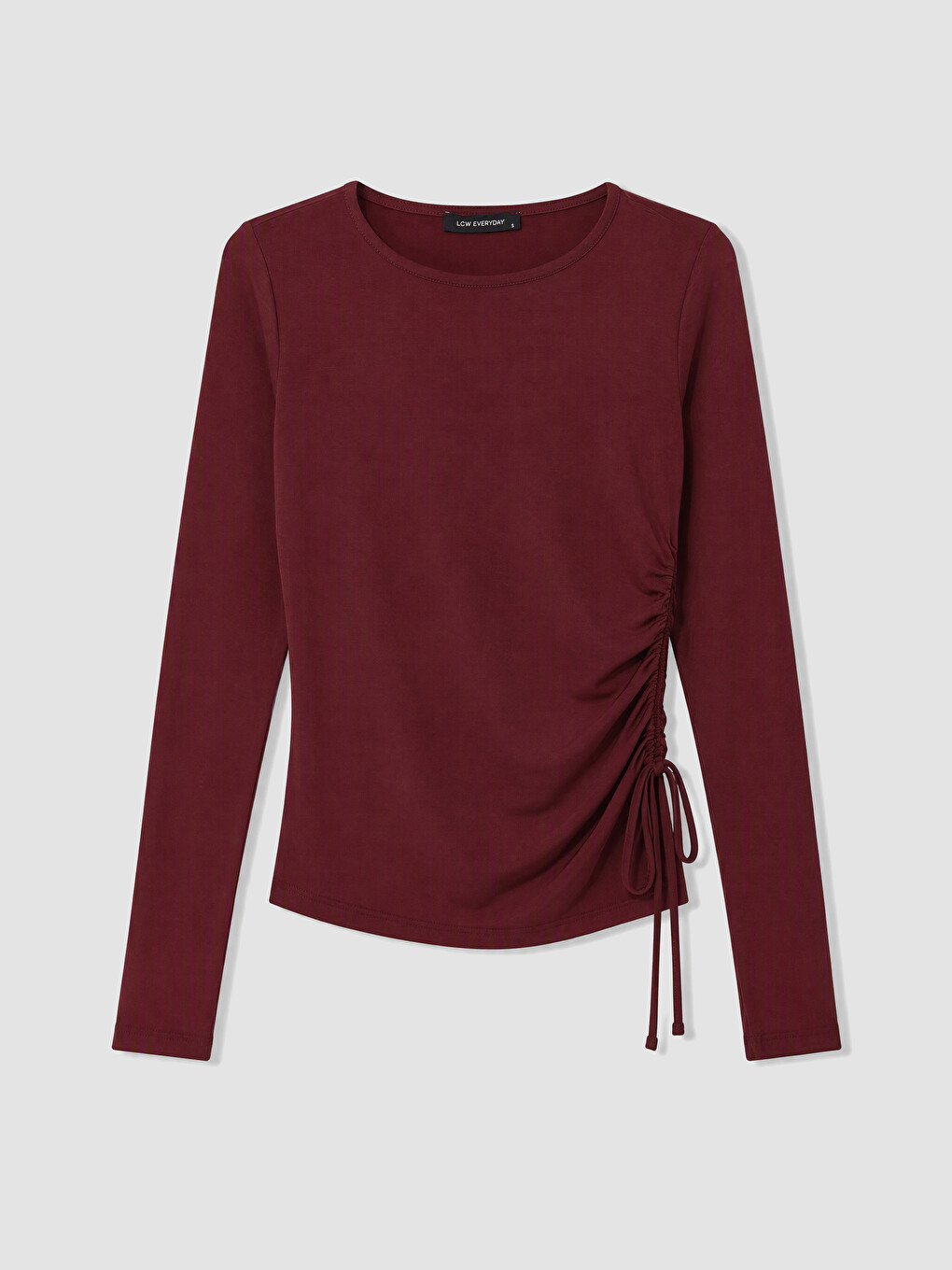 Bluza Asimetričnog Kroja Sa Naborima Za Žene-4