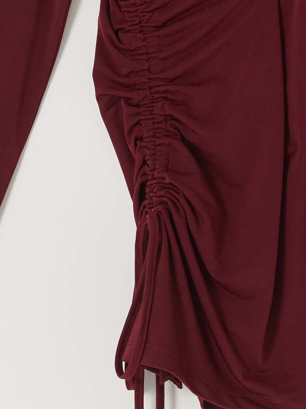 Bluza Asimetričnog Kroja Sa Naborima Za Žene-5