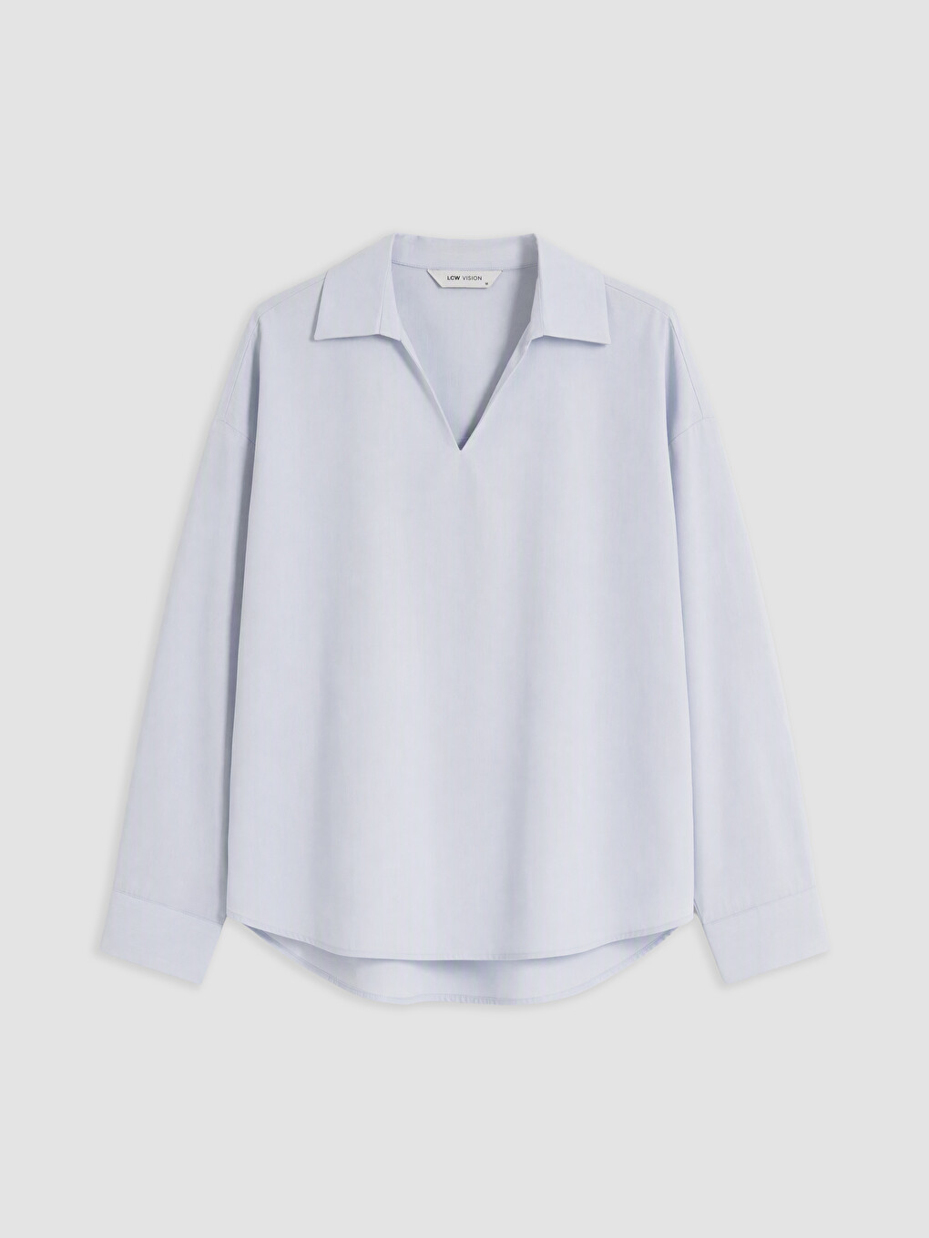 Mavi Oversize Poplin Kadın Gömlek