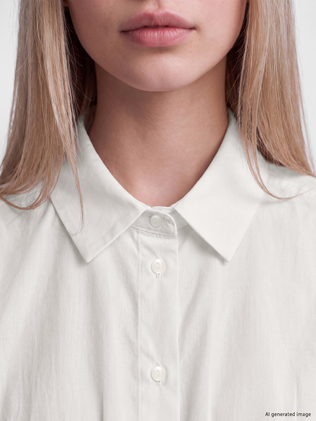 %100 Cotton Pleated Women's Shirt-2
