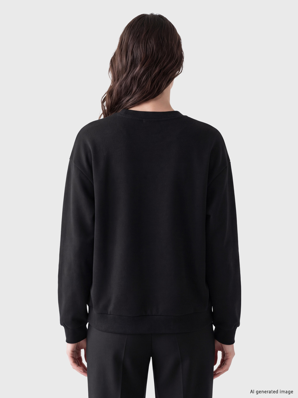 Soft Touch Oversize Rhinestone Women's Sweatshirt-3