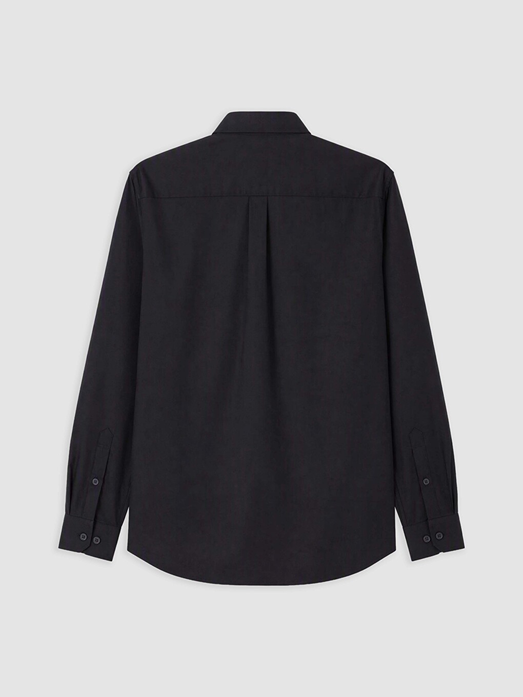 Lacivert Regular Fit Gabardin Erkek Gömlek-1