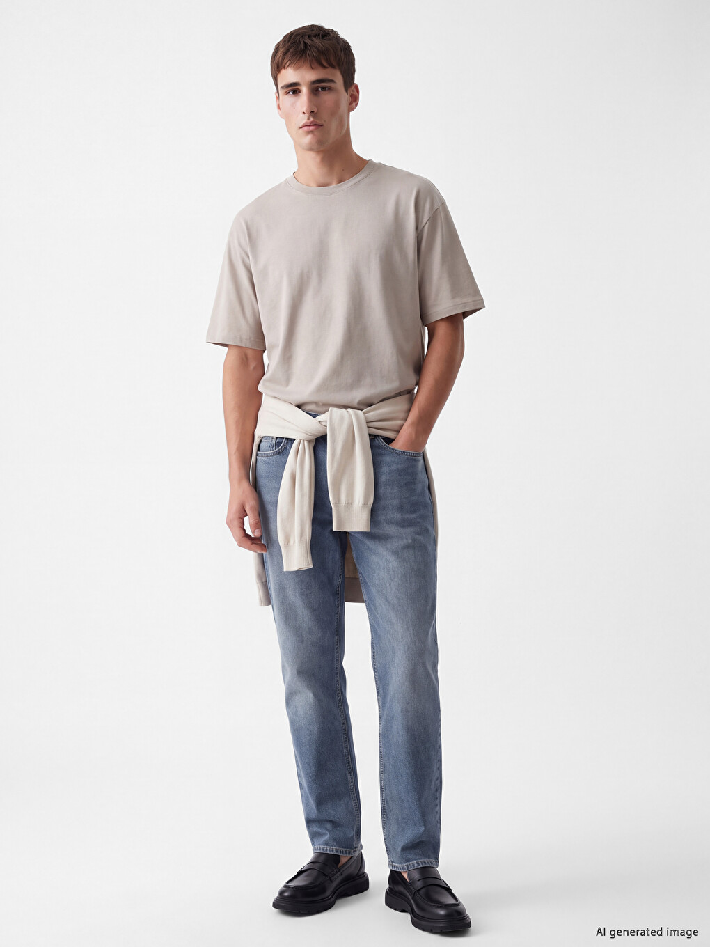 Gri 779 Regular Fit Erkek Jean Pantolon