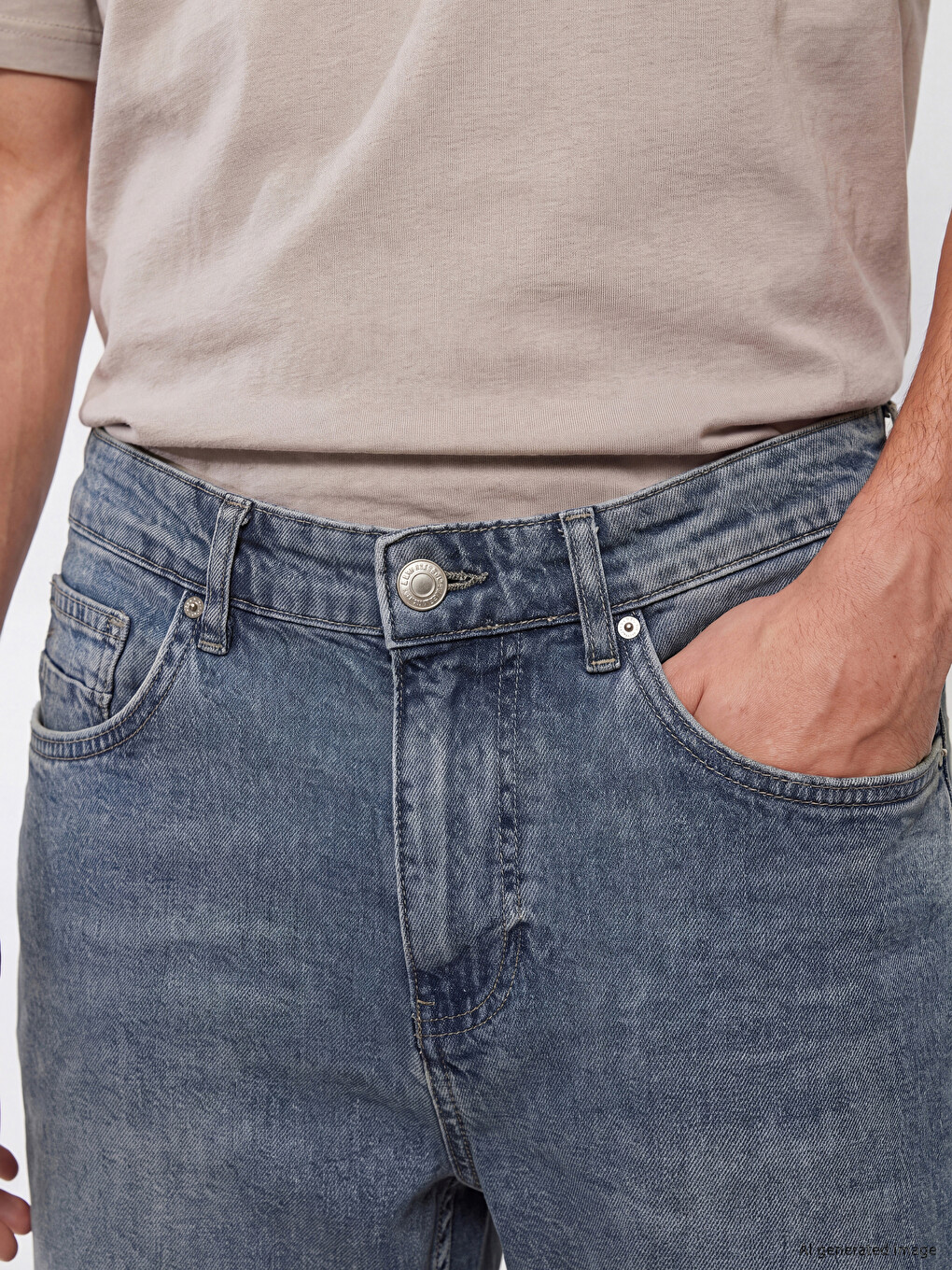 Gri 779 Regular Fit Erkek Jean Pantolon-2