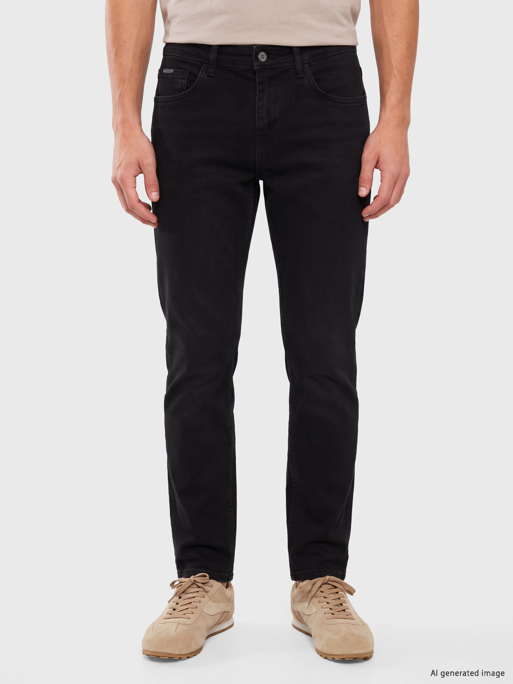 Siyah 750 Slim Fit Erkek Jean Pantolon-1
