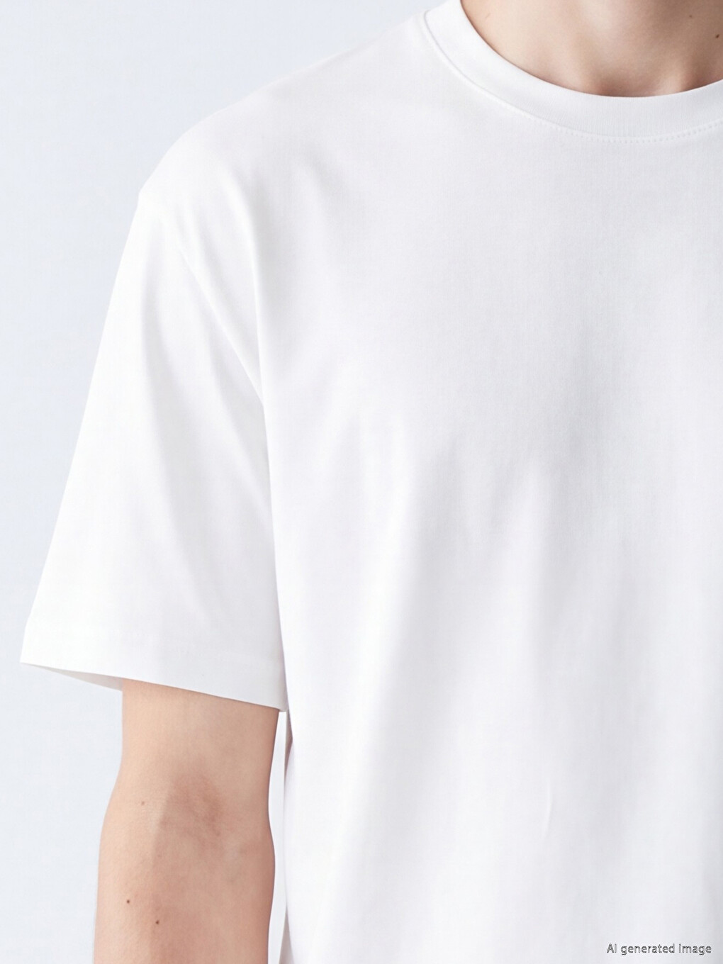 T-shirt Homme En Jersey À Col Rond-2