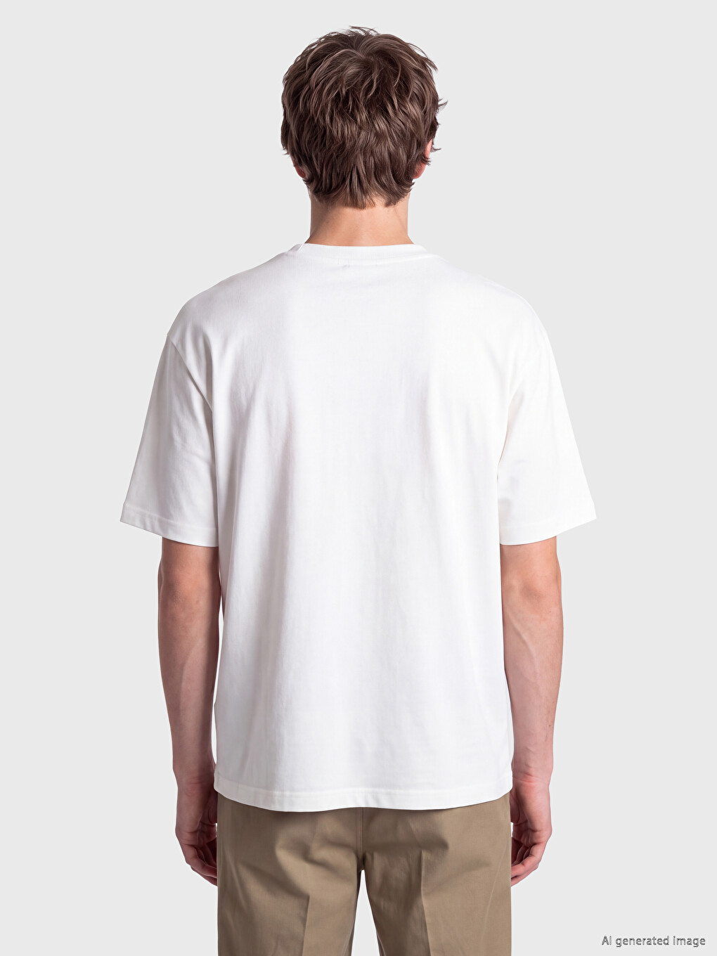 T-shirt Homme En Jersey À Col Rond-3