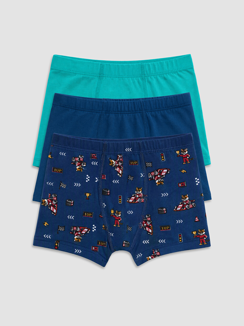 Karışık 3'lü Erkek Çocuk Boxer-5