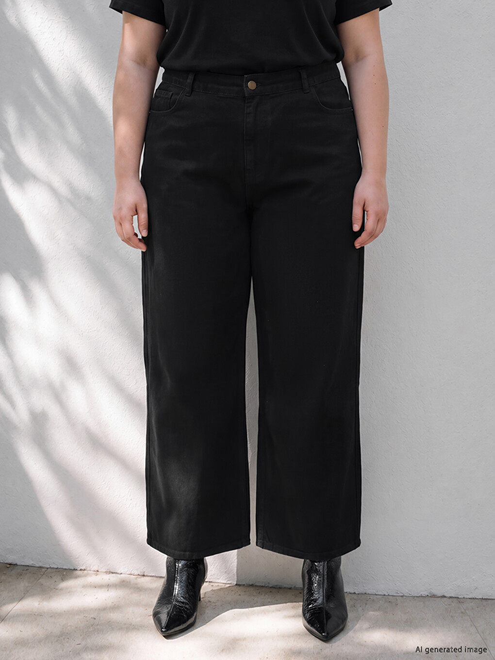 Woman Black Jeans-1