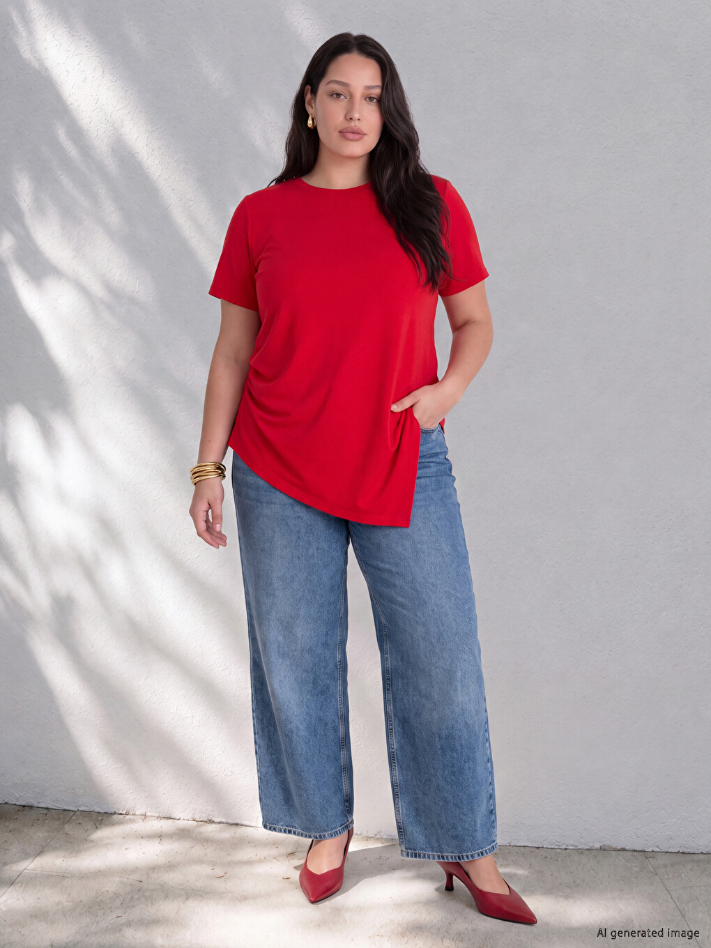 Woman Blue Jeans