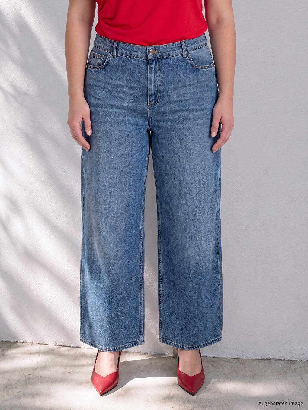 Woman Blue Jeans-1
