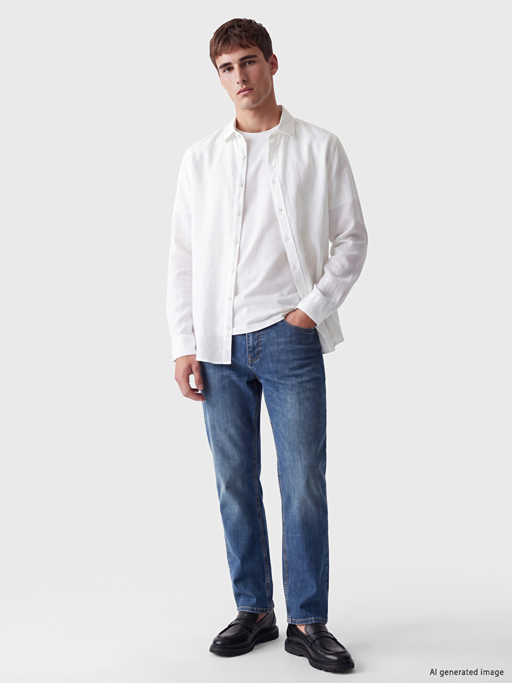 Yeşil 790 Relax Fit Erkek Jean Pantolon