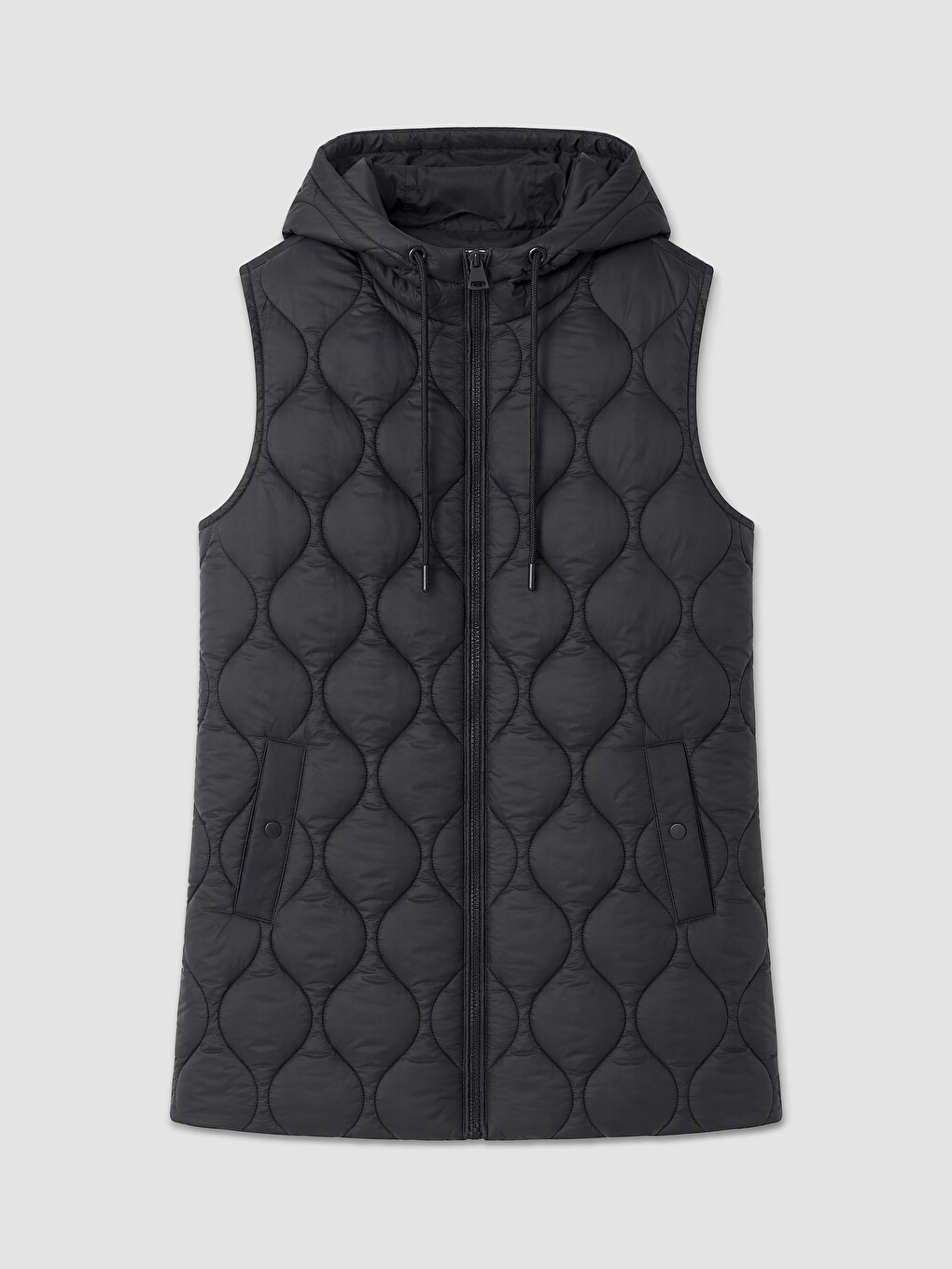 Hooded Quilted Women's Puffer Vest-4