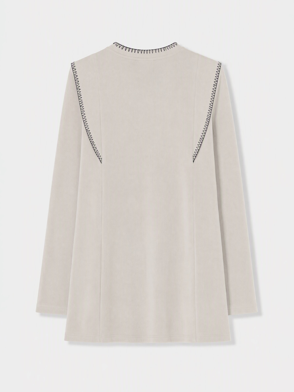 Woman Grey Sweatshirt Tunic-1