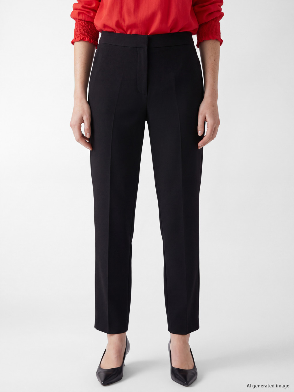 Slim Fit Women's Trousers-1