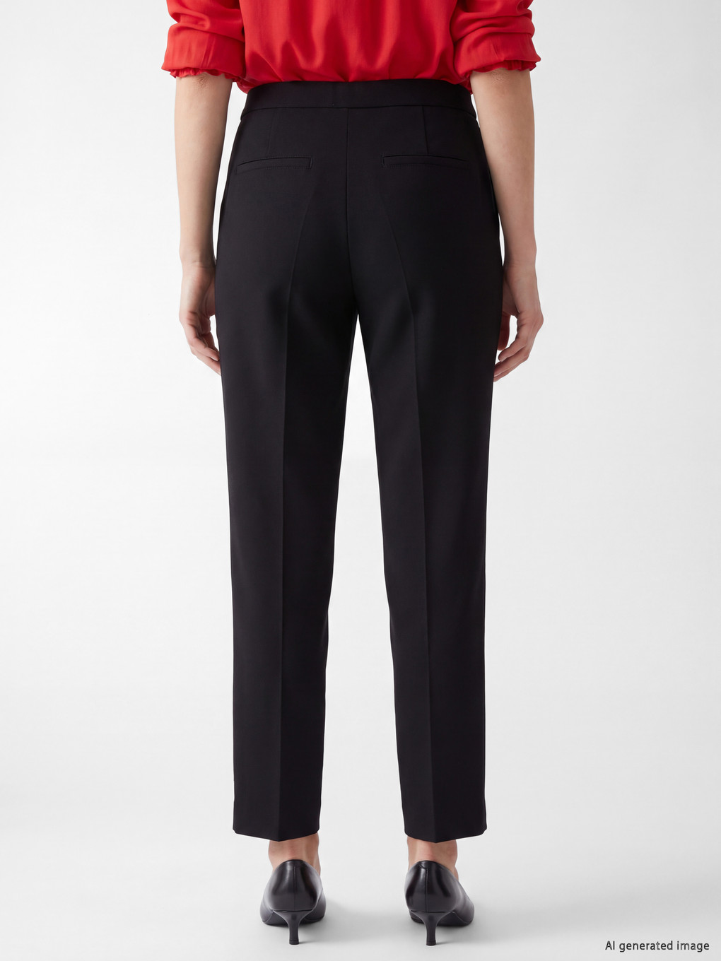Slim Fit Women's Trousers-3