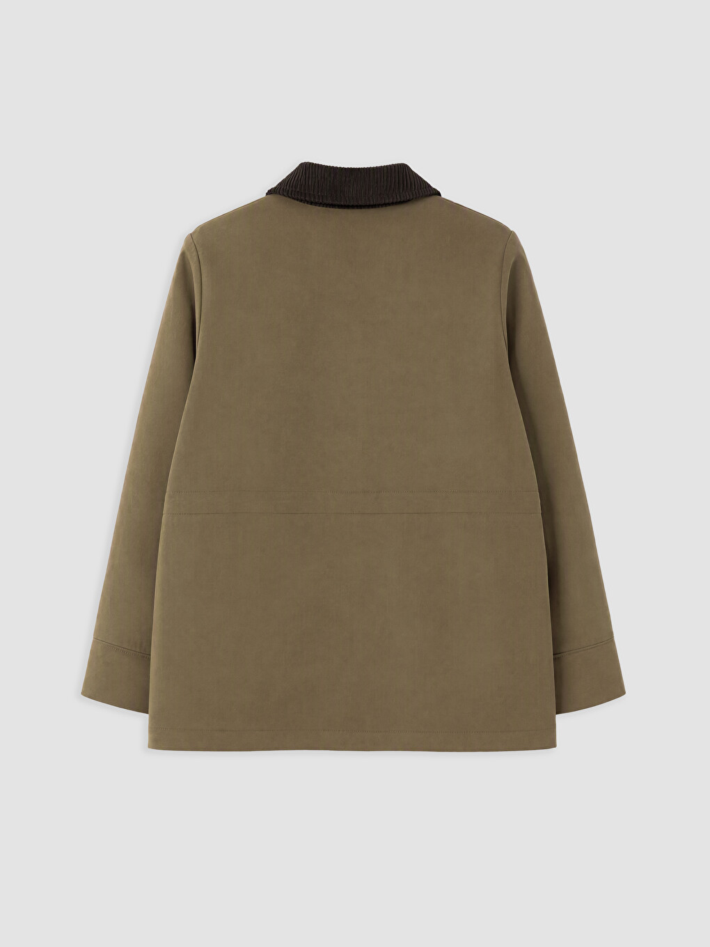 Plus Size Velvet Collar Women's Coat-3