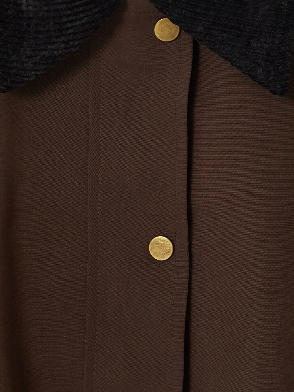 Plus Size Velvet Collar Women's Coat-4
