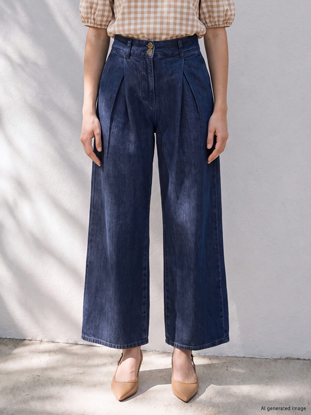 İndigo Cepli Wideleg Jean-1