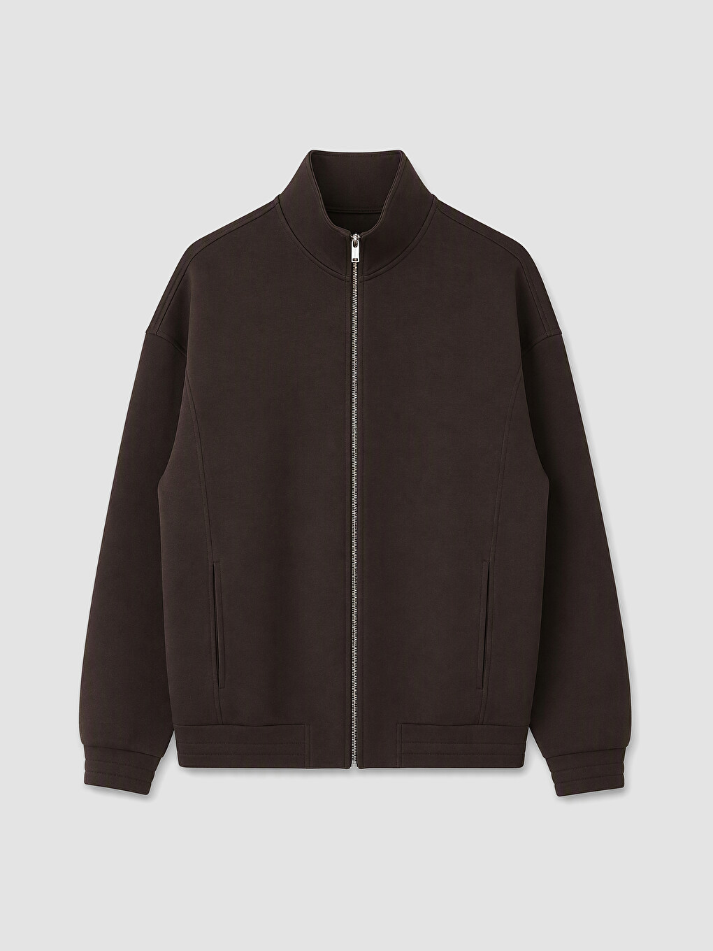 Mock Neck Men's Zip-up Sweatshirt