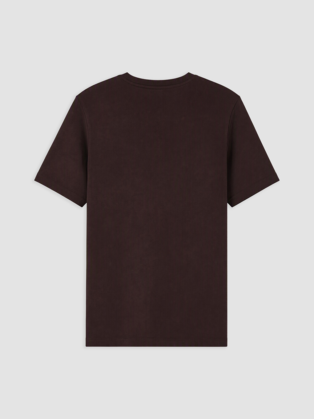 Mashkull Ngjyre Kumbull T-shirt-1