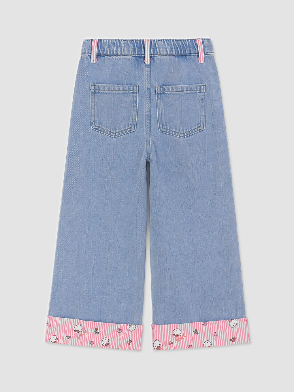 Hello Kitty Embroidered Wideleg Girls' Jeans-1