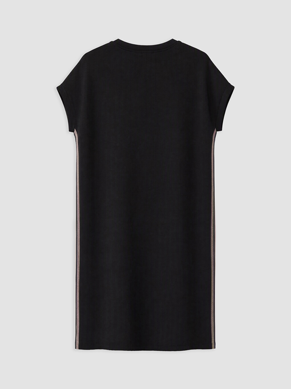 Siyah Soft Touch Oversize Elbise-1
