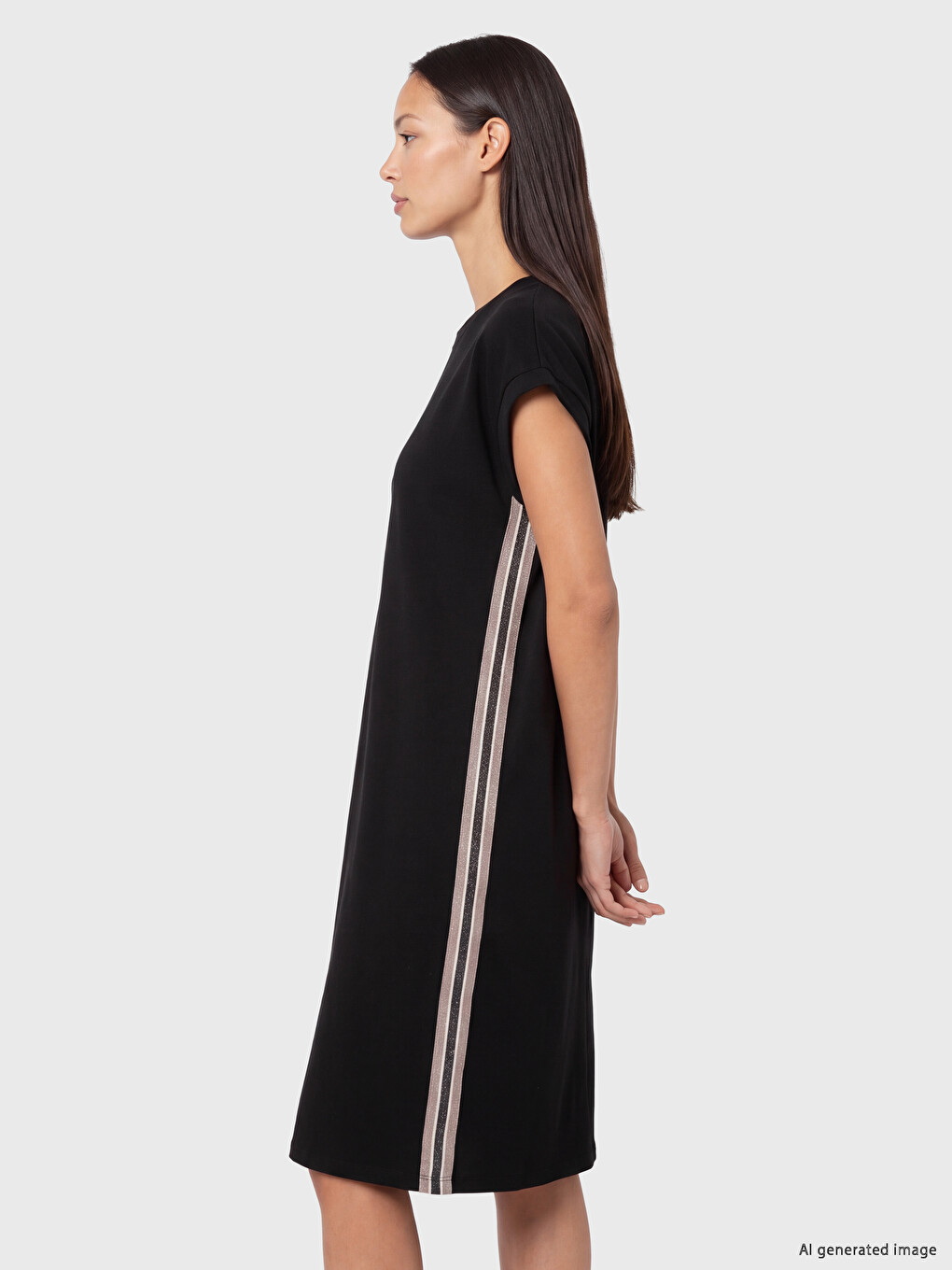 Woman Black Dress-1