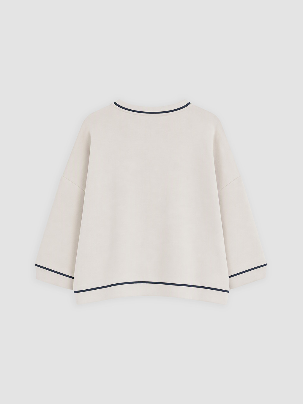 Woman Beige Sweatshirt-1
