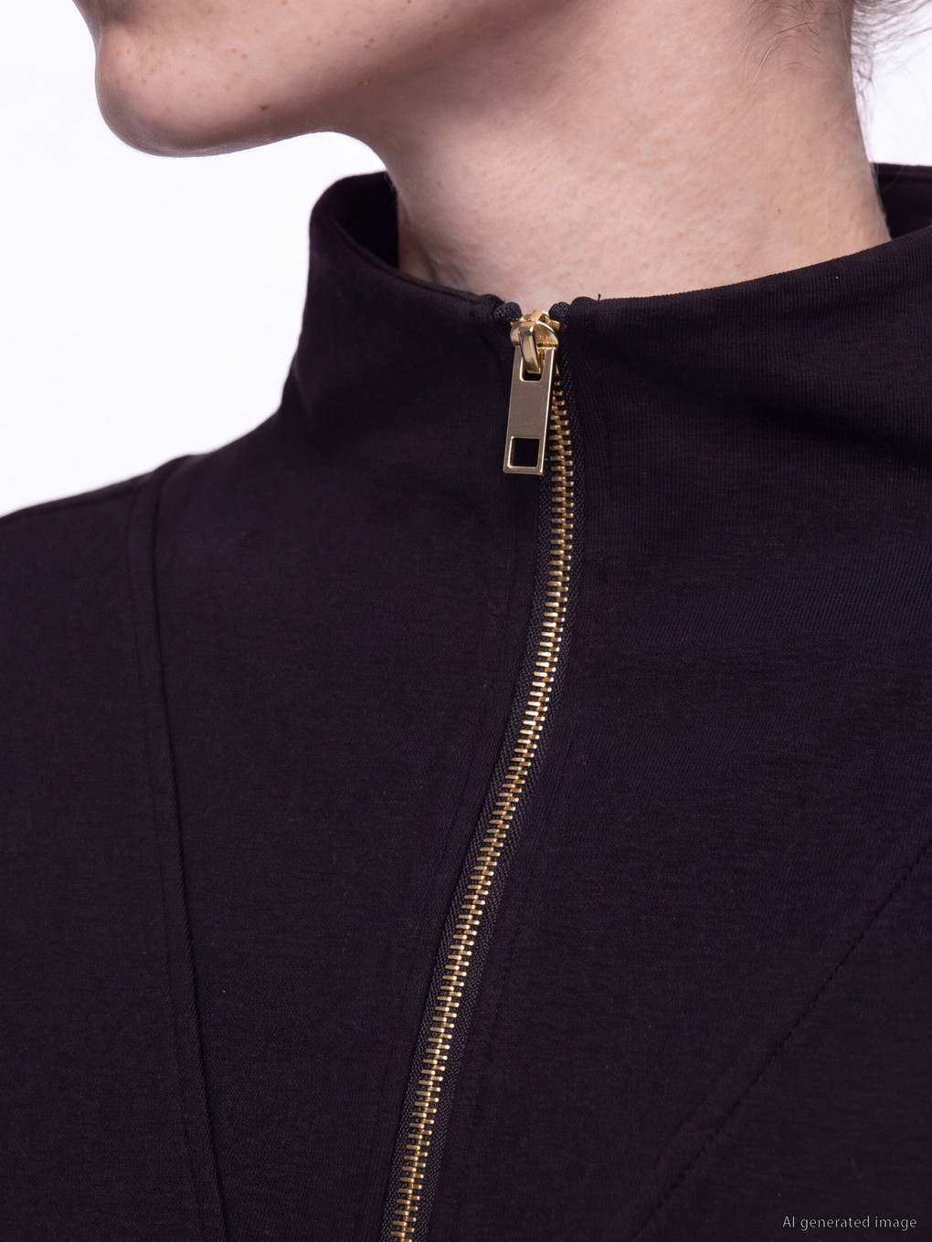 Woman Black Sweatshirt-2