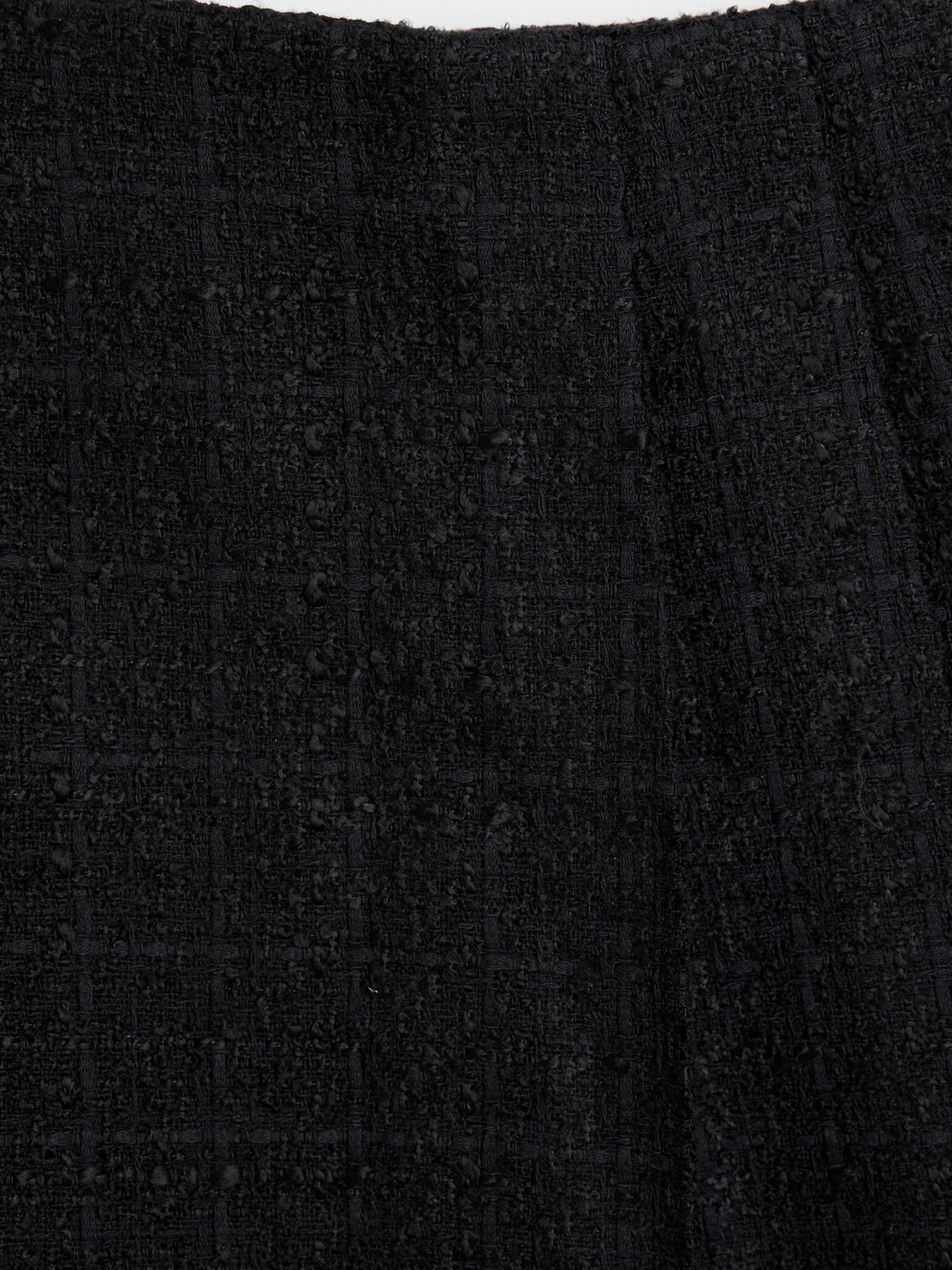 Fustă Mini Plisată Din Țesătură Tweed-2