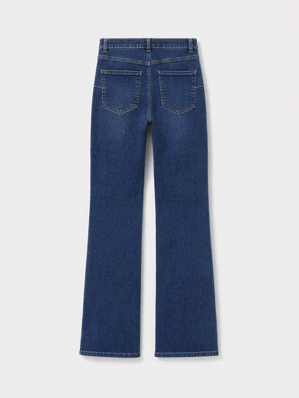 İndigo Flare Kadın Jean Pantolon-1