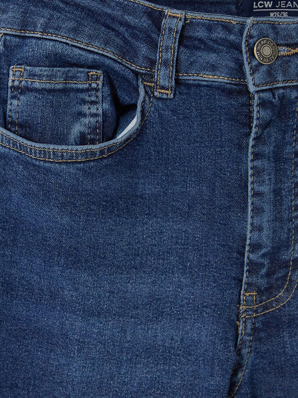 İndigo Flare Kadın Jean Pantolon-2