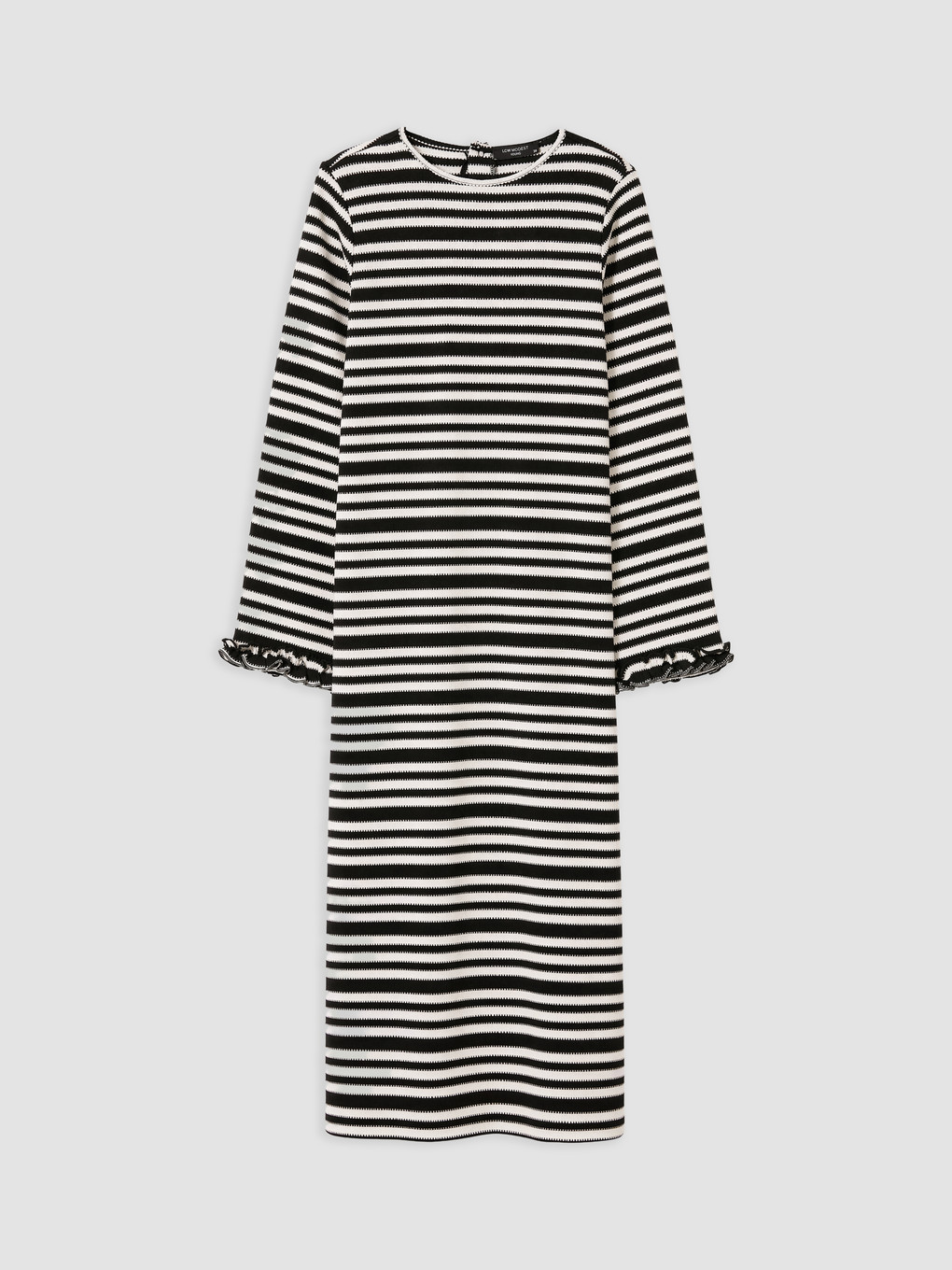 Crew Neck Striped Dress