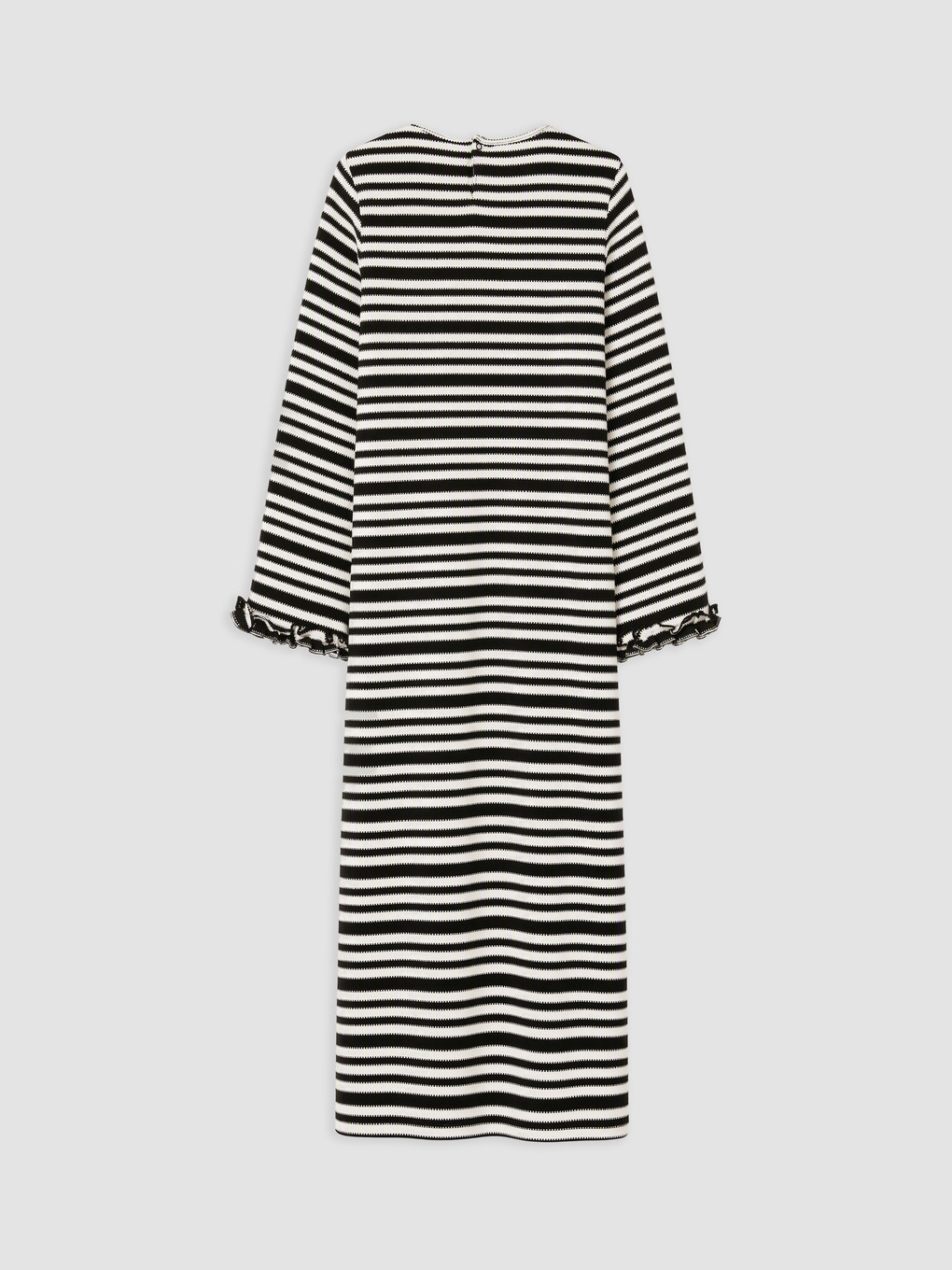Crew Neck Striped Dress-1