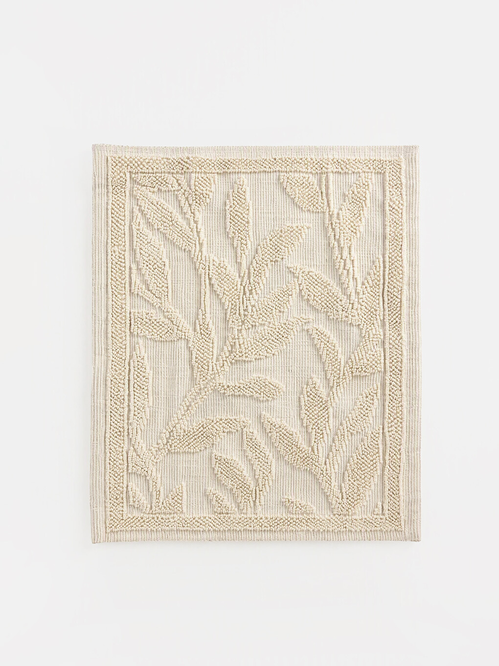 2 Pack Leaf Patterned Bath Mat 60x100 Cm-3