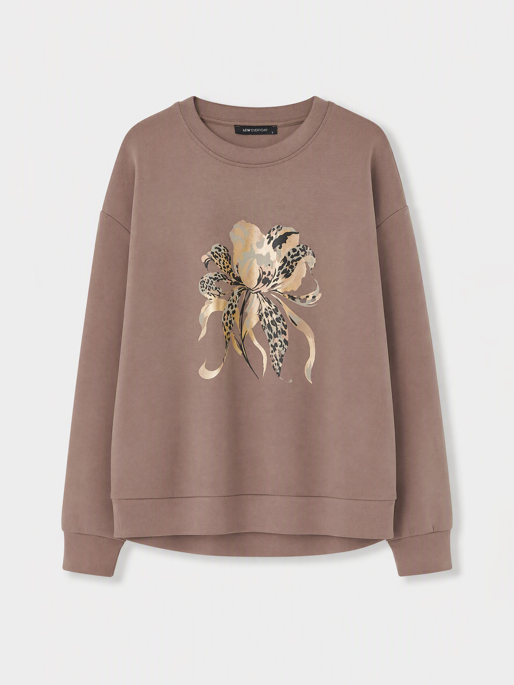 Woman Brown Sweatshirt