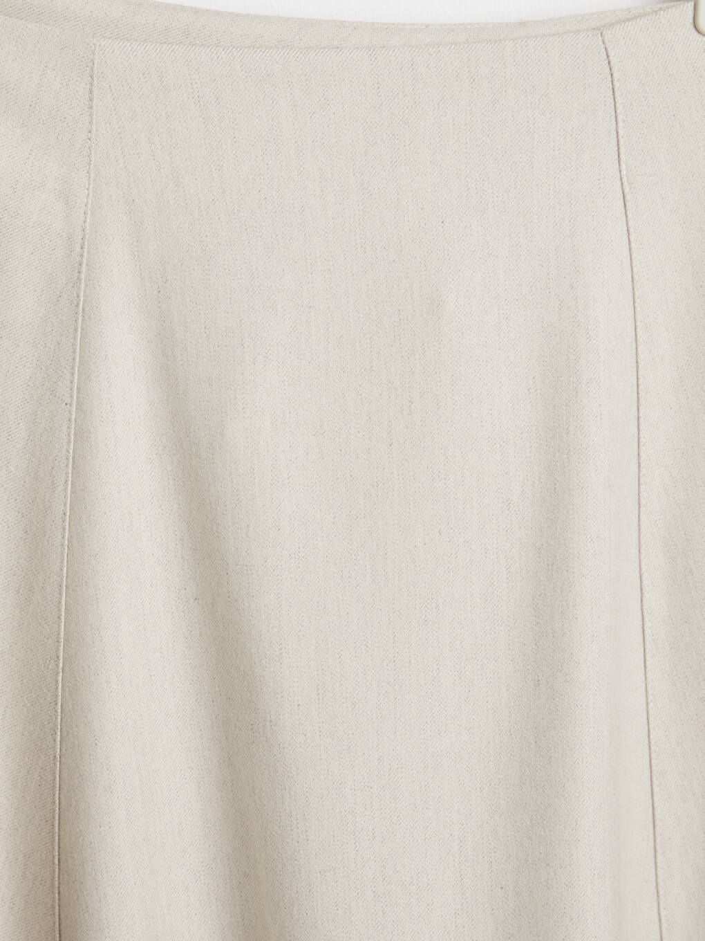 Zippered A-line Skirt-2