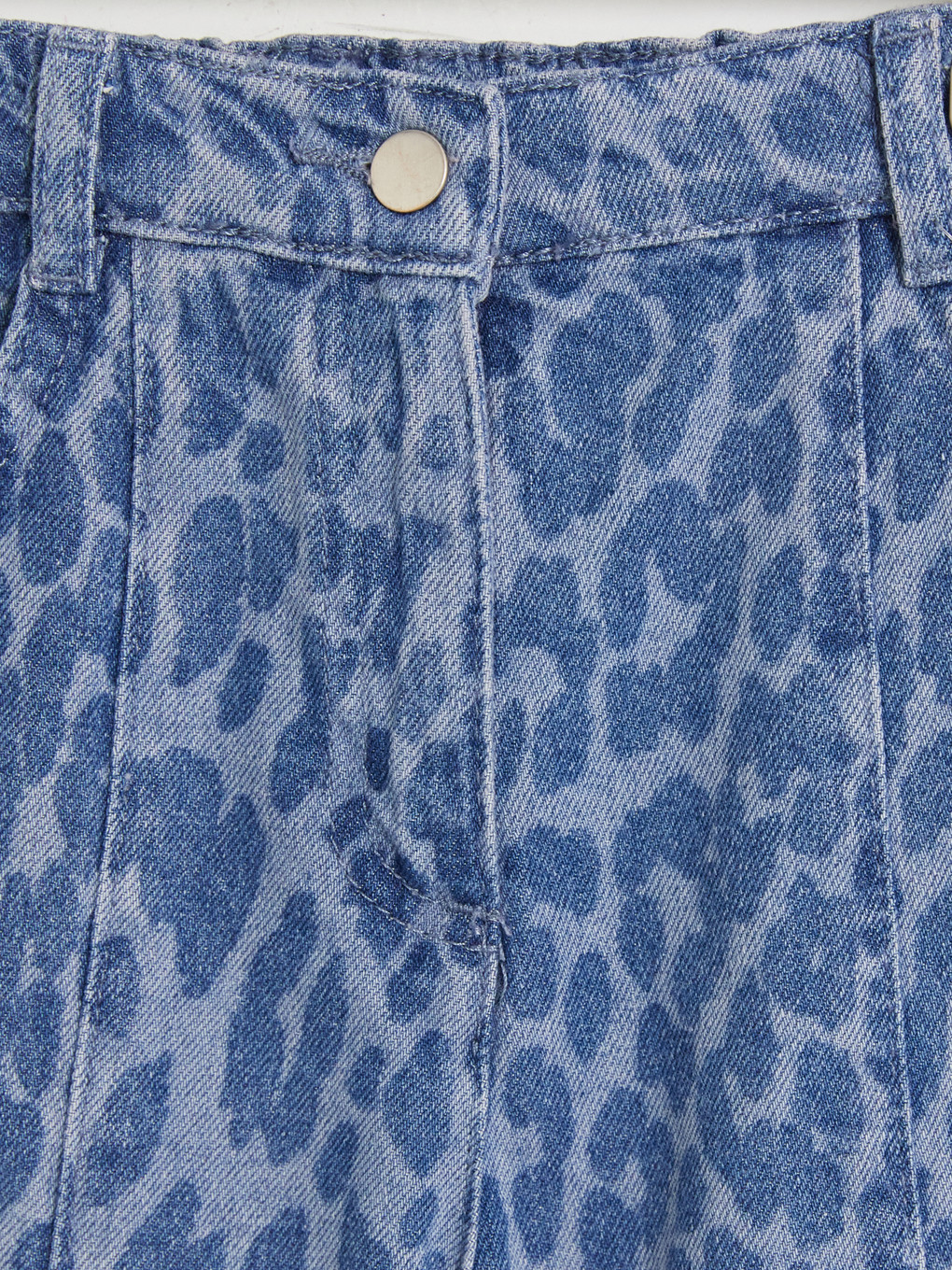 Regular Fit Leopard Print Girls' Jean-2