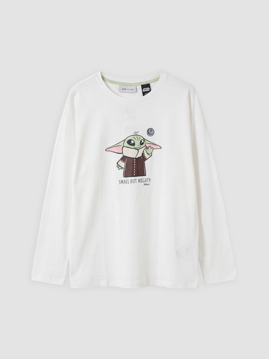 Ekru The Mandalorian Baskılı Kadın Pijama Üstü