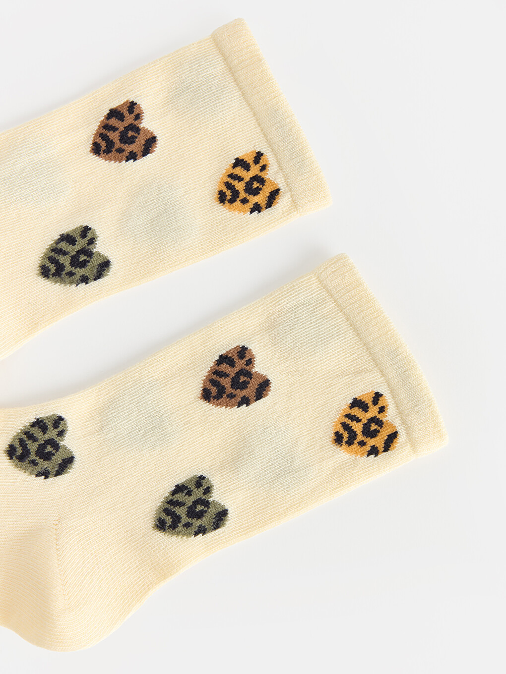 Boxed Heart Patterned Women's Ankle Socks-2