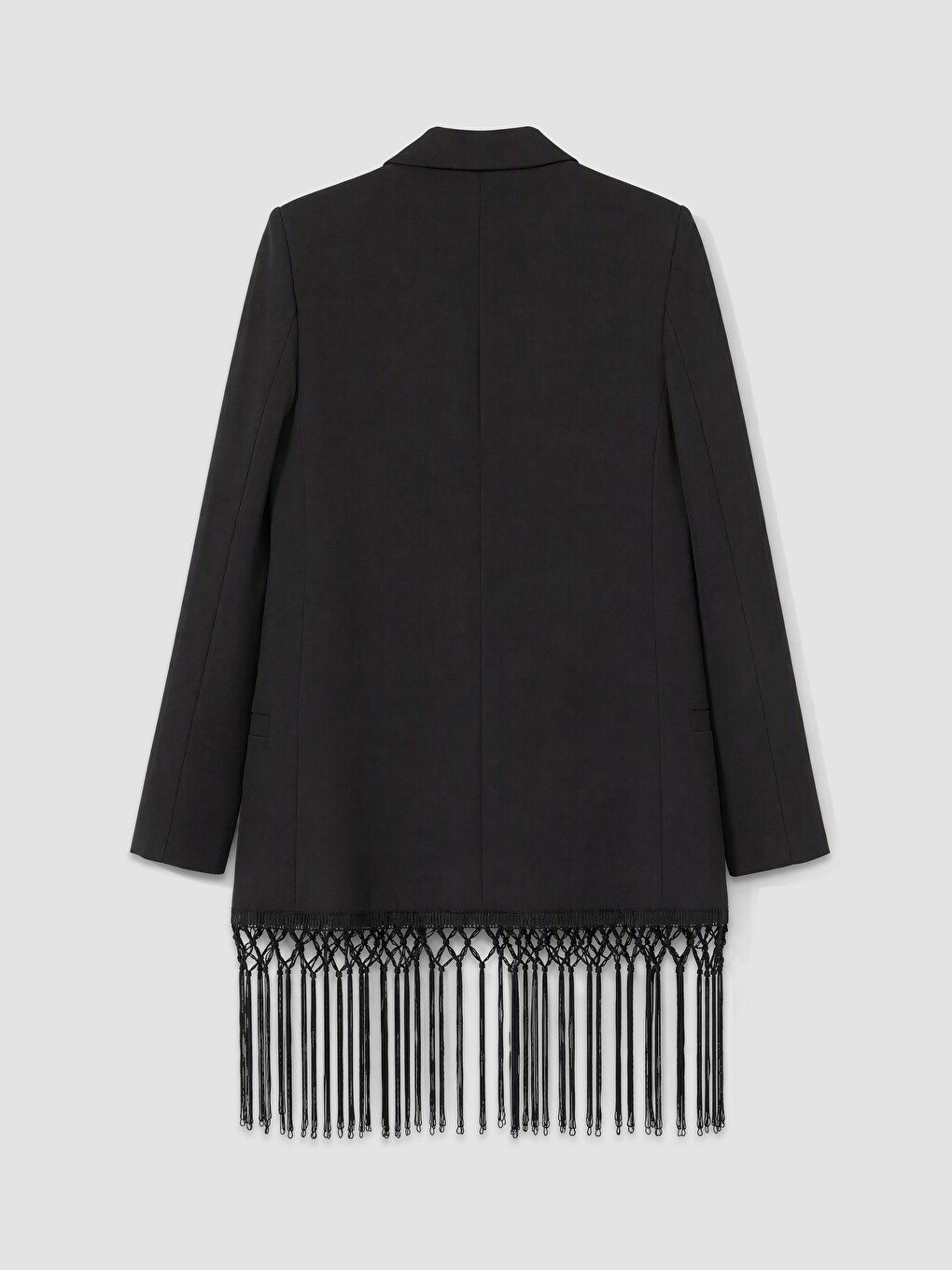 Siyah Püsküllü Kadın Blazer Ceket-1