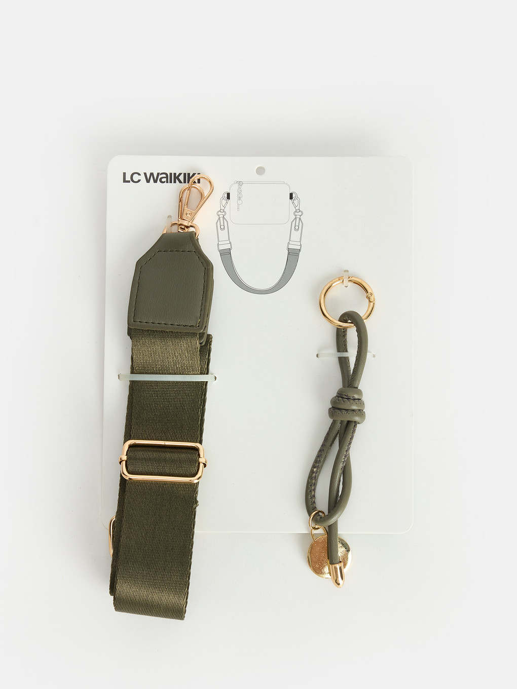 Woman Khaki Bag Charm-2