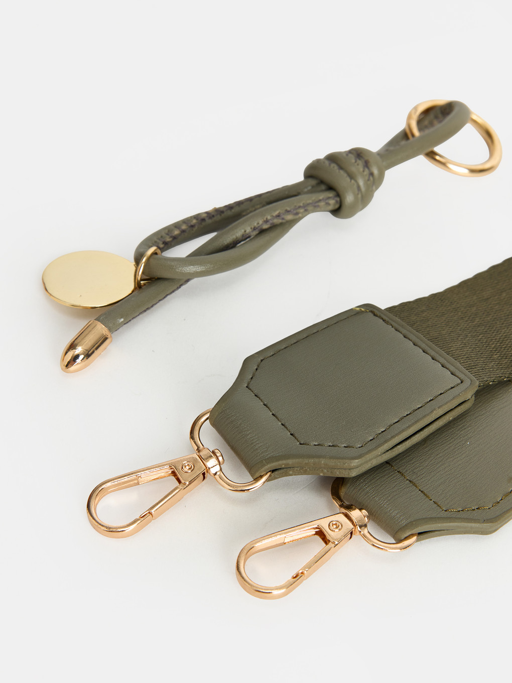 Woman Khaki Bag Charm-1