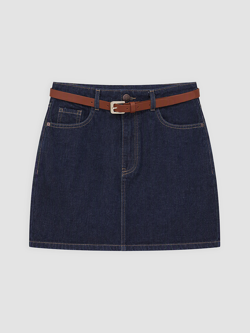 Woman Indigo Denim Skirt